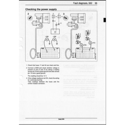 Saab 900 Electrical System SID Workshop Manual 1994 199424217 PDF