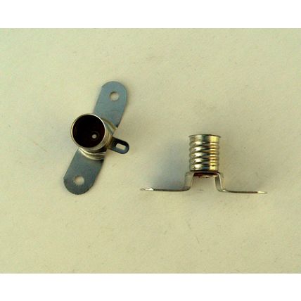 MES E10 Light Bulb Holder x2 Valve Radio Dial Amplifier Pilot Lamp Edison Screw