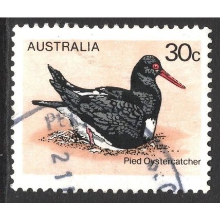 AUSTRALIA 1978: BIRDS DEFINITIVES - 30c PIED OYSTERCATCHER USED (G5)