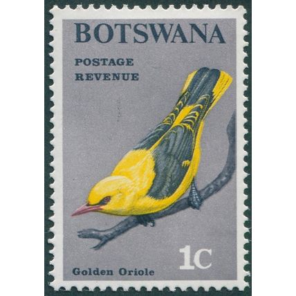 Botswana 1967 1c Golden Oriole SG220 MNH