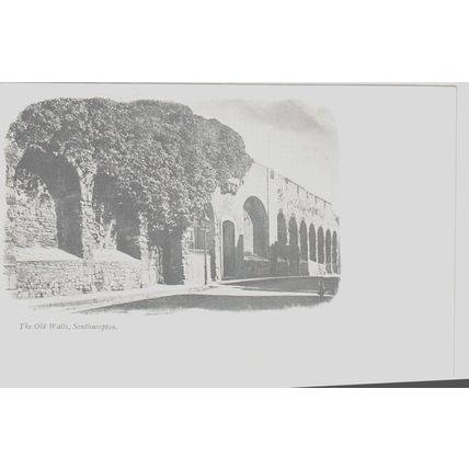 The Old Wall Southampton Hampshire Postcard undivided back (QHAM269)