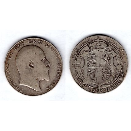 Great Britain. Edward VII. Halfcrown 1910. dy15723
