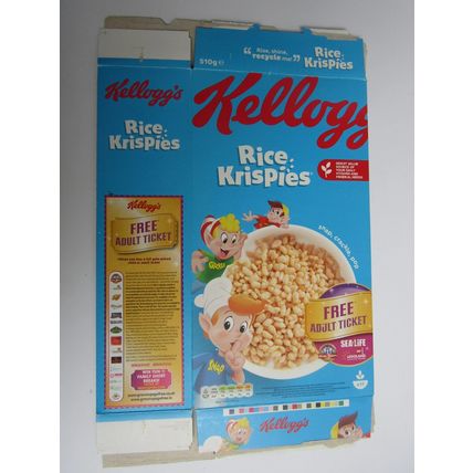 Kellogg`s Rice Krispies 2021 Cereal Box Theme Park Tickets Sealife - legoland
