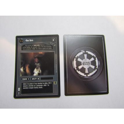 Star Wars 1996 A New Hope Decipher CCG B/B Card Danz Borin DS