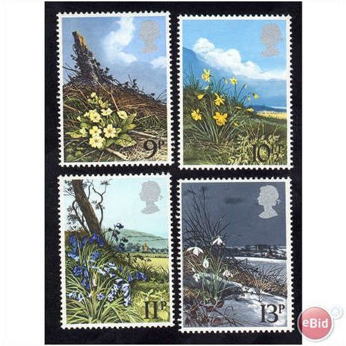 GB stamps 1979 MNH set - SG 1079-1082 - Spring Wild Flowers