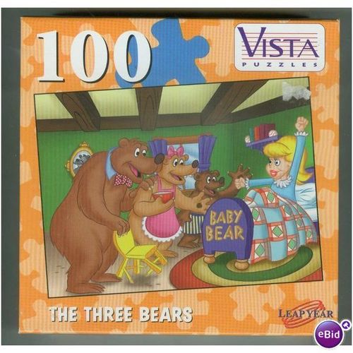2003 Vista The Three Bears 100 PC Puzzle Sealed