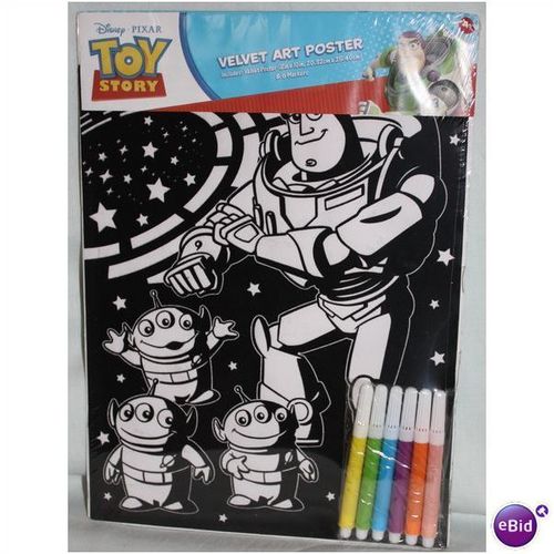 Disney Pixar Toy Story Buzz Velvet Art Poster Set - Sealed