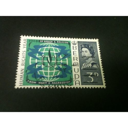 BERMUDA 1968 HUMAN RIGHTS YEAR BER 38a