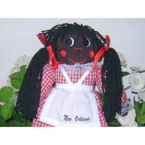 New Orleans 14 Inch Tall Plush New Orleans Doll Excellent & Very Pretty!!