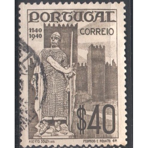 Portugal 1940 - SG916 - $40 King Afonso Henriques - Portugese Centenaries - used
