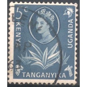 KUT - 1960 - SG183 - 5c blue - Sisal - QE11 - used
