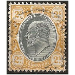 Transvaal 1903 SG257 2/- Grey-Black & Yellow Fine Used . .. .