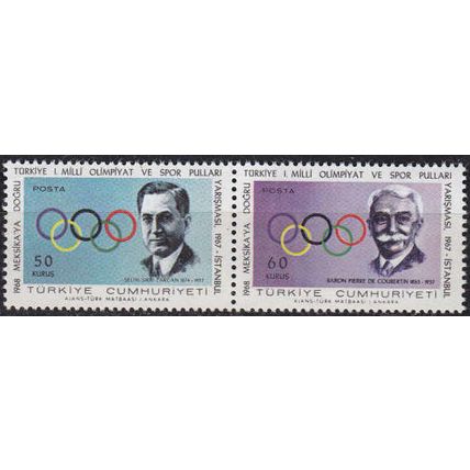 TÜRKEI TURKEY [1967] MiNr 2061+62 ( **/mnh ) Olympiade