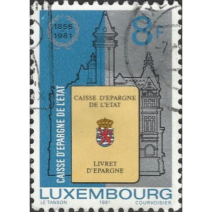 LUXEMBURG, State Savings Bank, blue & grey 1981, 6F