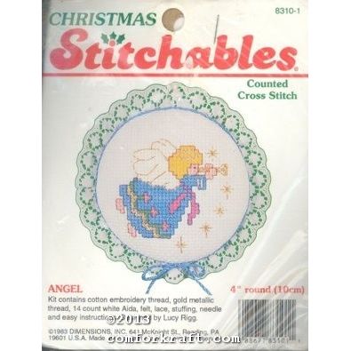 Angel Christmas Stitchables Counted Cross Stitch 8310-1