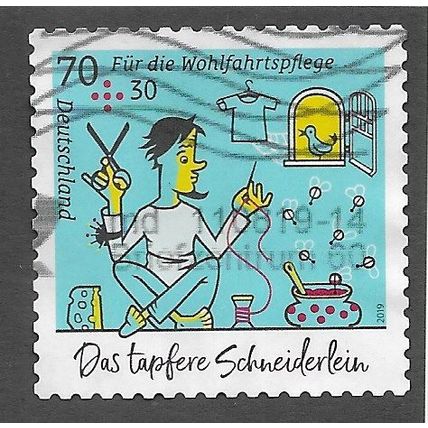 GER 2019 €0.70 + 0.30 (S/A) 'BRAVE LITTLE TAYLOR' FINE USED (EBID77-040)