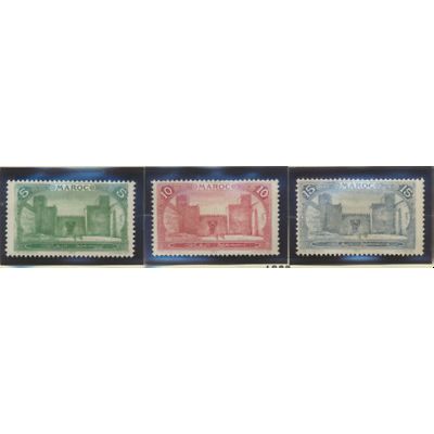 French Morocco Stamps Scott #90//113, Mint Hinged, 26 Different, 3 Used