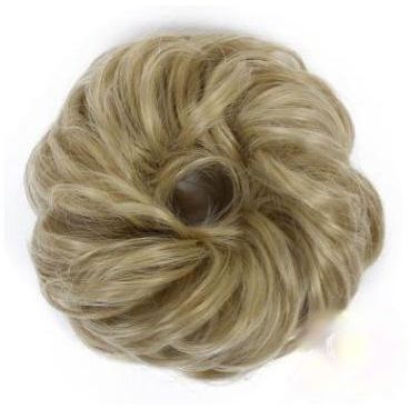 Synthetic Messy Bun Hair Piece, Ladies Hair Scrunchie BLONDE 107