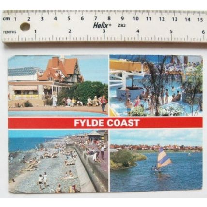1993 postcard Fylde Coast