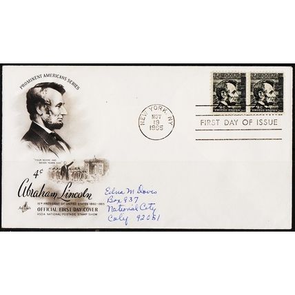 USA. 1965 FDC. S.G.1263+2 Used