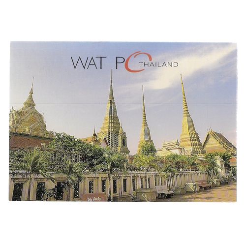 WAT PO , BANGKOK THAILAND unused postcard. =