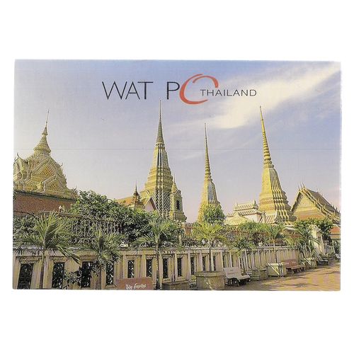 WAT PO , BANGKOK unused postcard.