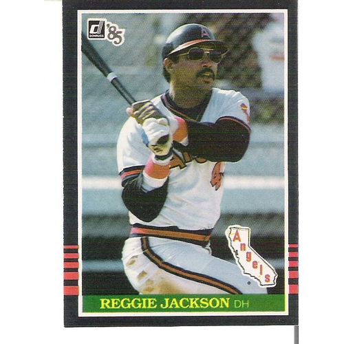 1985 Donruss baseball Reggie Jackson card #57 - NM- HOF-Angels