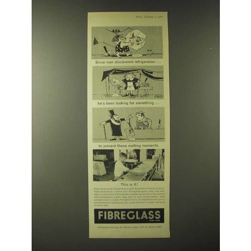 1960 Fibreglass Limited Ad - Since man discovered refrigeration
