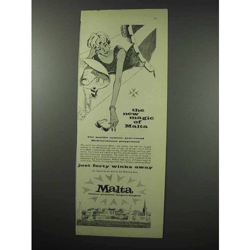 1960 Malta Tourism Ad - New Magic of Malta