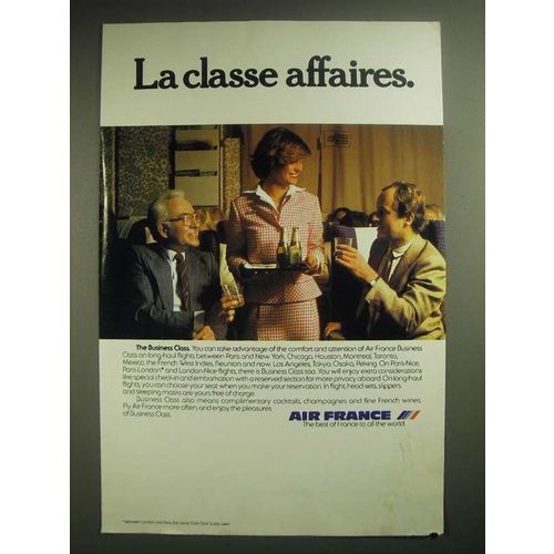 1981 Air France Ad - La Classe Affaires