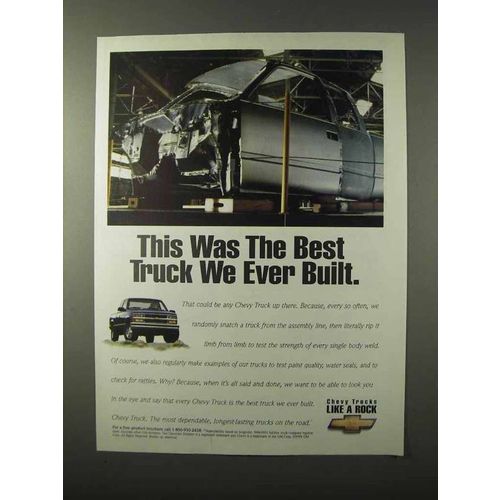 1995 Chevy Truck Ad - The Best We Ever Built