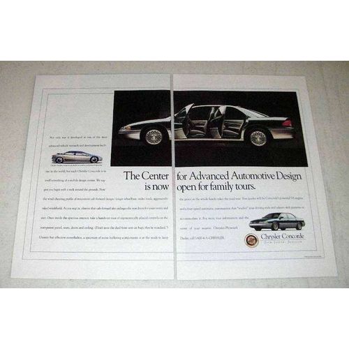 1995 Chrysler Concorde Car Ad - Advanced Design