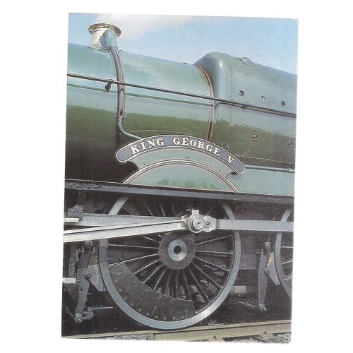 GWR no 6000, King George V steam engine Classic Collection card Ser 1 no 9 =