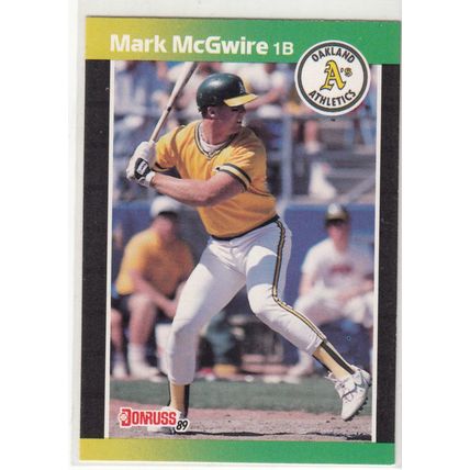 1989 Donruss Mark McGwire baseball card 95 - NM – Athletics A's