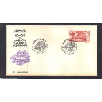 FDC Int'l Denmark Honoring USA Bicentennial (Cachet-U/A) CV01041