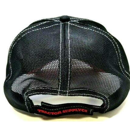 Tractor Supply Co Logo Men's Black K-Produce Trucker Hat Cap Strapback Farm