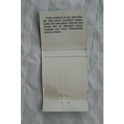 Matchbook Cover The Copper Kettle, Aspen - Sea Grill & Oyster Bar