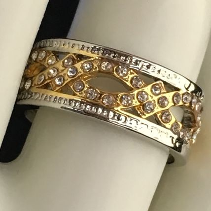 Ring Fashion Band Two Tone Infinity #319 USA Seller