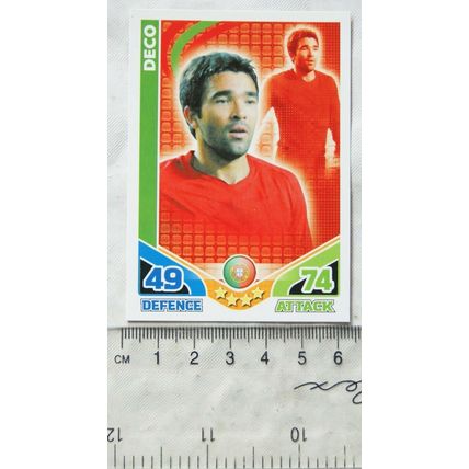 2010 Topps Match Attax World Cup Trading Card - Portugal, Deco
