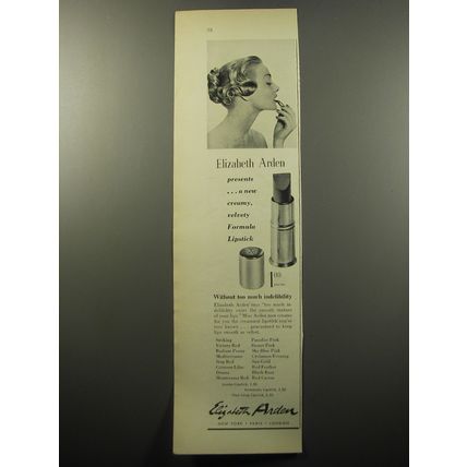 1951 Elizabeth Arden Lipstick Advertisement