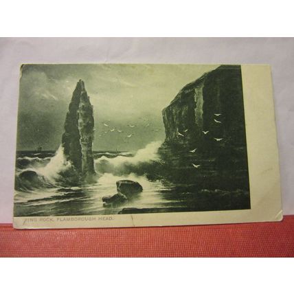 KING ROCK, FLAMBOROUGH HEAD YORKSHIRE used antique postcard by R. Tuck 1904 pm =