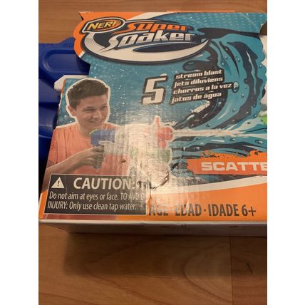 Nerf Super Soaker Scatter Blast 5 Stream Blast Jets Water Toy Gun