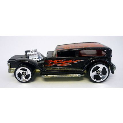 Hot Wheels The Demon Vintage Series Black Die-Cast Car w/Red Flames 1969
