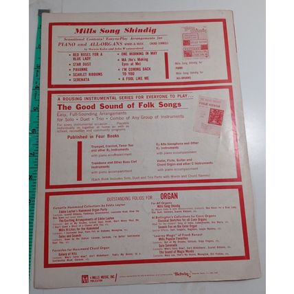 Vintage 1960 Belwin Mills The Little Drummer Boy Sheet Music Christmas