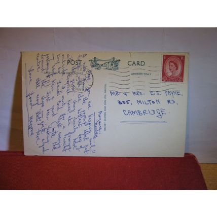 the ST. IVES POEM, ST. IVES .CORNWALL used postcard 1959 postmark =