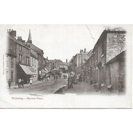 Market Place - Pickering - Yorkshire - 1905 Postcard (50-12)