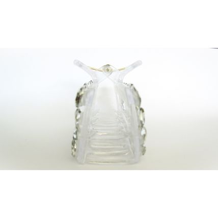 Rectangle large clear transparent crystal acrylic hair claw clip