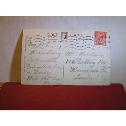 SEASIDE humour used antique postcard comic no 5451 by Philco. 1914 pm =