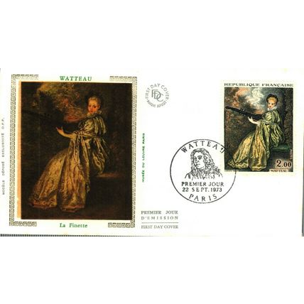 1973 Watteau, La Finette, Paris Postmark, France, FDC