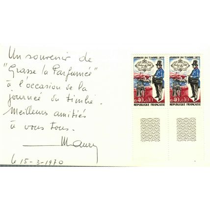 1970 Facteur de Ville (Grasse La Parfumee), Mint, France, FDC